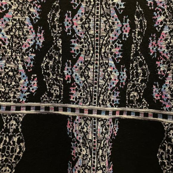 Nanette Lepore Sweater Knit Mystical Stitch Dress | Black Multi, M, $448 NWOT - Picture 8 of 12